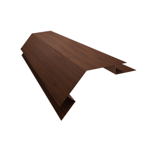 Планка угла внешнего сложного 135 градусов Экобрус Grand Line 0,45 Print Elite Choco Wood TwinColor (2м)