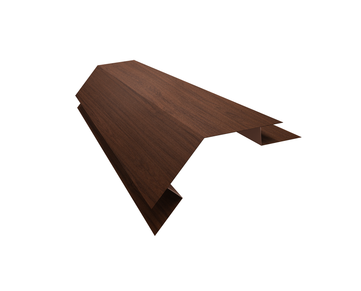 Планка угла внешнего сложного 135 градусов Экобрус Grand Line 0,45 Print Elite Choco Wood TwinColor (2м)