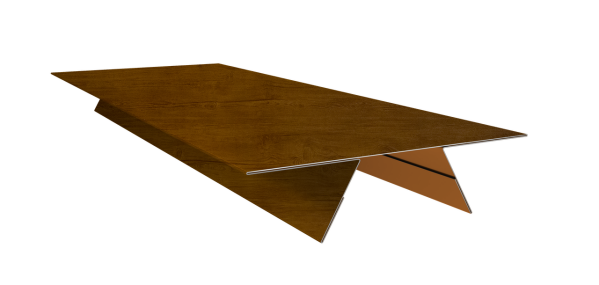 Планка стыковочная составная верхняя 0,45 Print Premium Golden Wood Intense FTC (3м)