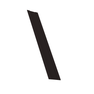 Крепежная планка жалюзи Milan, Milan Slim, Tokyo 0,45 PE-Double RAL 9005 черный (1,8м)