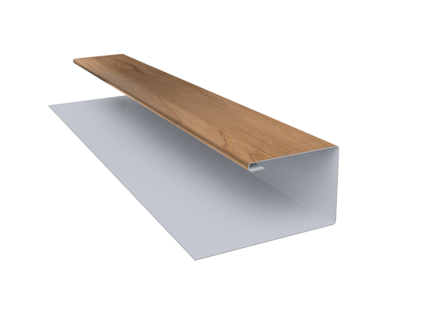 Планка П-образная Экобрус Grand Line 0,45 Print Premium Pine Wood Fresh (3м)