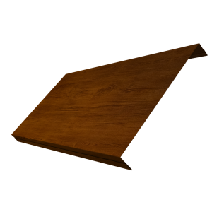 Ламель обратная 200 забора жалюзи Texas 0,45 Print-Double Premium с пленкой Golden Wood Intense F