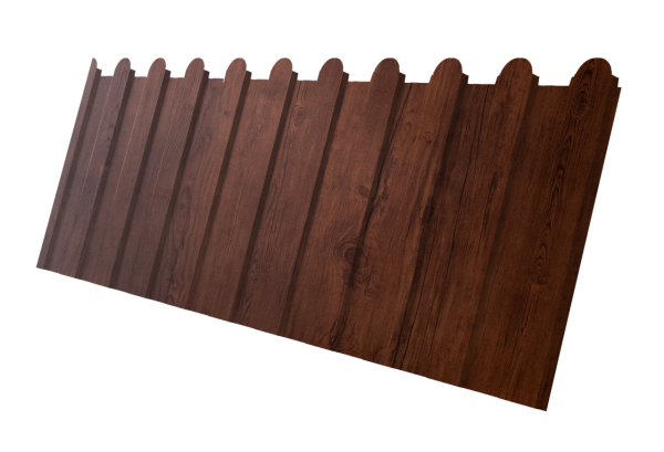 Профнастил С8A v01 фигурный 0,4 Print Premium Cherry Wood Fresh TwinColor