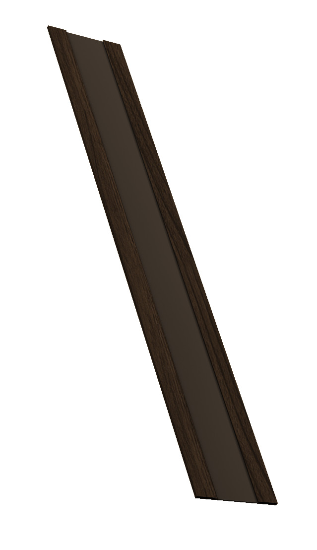 Крепежная планка жалюзи Milan, Milan Slim, Tokyo 0,45 Print Elite Coffee Wood TwinColor (3м)