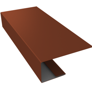 J-Профиль 18мм 0,5 Satin с пленкой RAL 8004 терракота (3м)