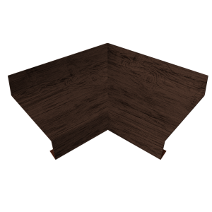 Угол отлива внутренний 250 0,45 Print-Double Premium с пленкой Antique Wood