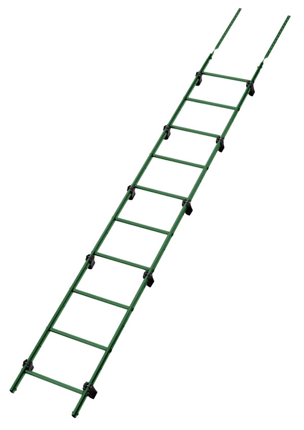 Лестница кровельная Grand Line RAL 6002 2,76м