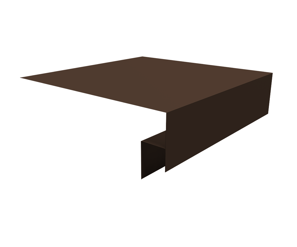 Планка околооконная сложная Блок-Хаус new Grand Line 200х50х27 0,4 PE-Double с пленкой RAL 8017 шоколад (3м)