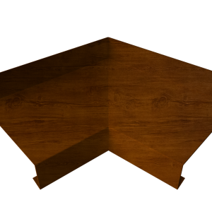 Угол отлива внутренний 50 0,45 Print-Double Premium с пленкой Golden Wood Intense F