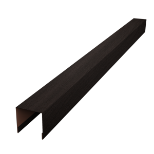 Планка вертикальная лицевая для забора жалюзи Palermo 0,45 Print Elite Coffee Wood TwinColor (1,8м)