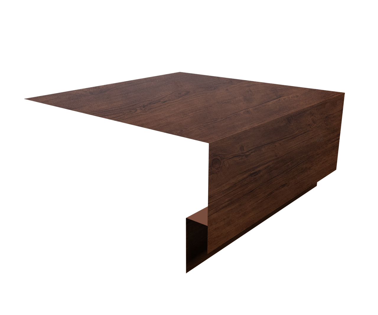 Планка околооконная сложная Блок-Хаус new Grand Line 250х75х27 0,4 Print Premium Cherry Wood Fresh TwinColor (2м)