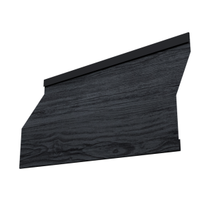 Ламель забора жалюзи Milan Slim 0,45 Print Premium Grey Wood TwinColor