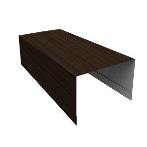 Крышка для забора из сайдинга ЭкоБрус 0,45 Print Elite Coffee Wood TwinColor (3м)