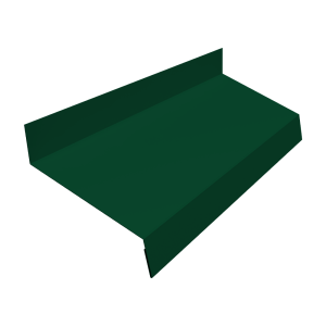 Отлив простой 70 0,45 PE-Double с пленкой RAL 6005 зеленый мох (3м)