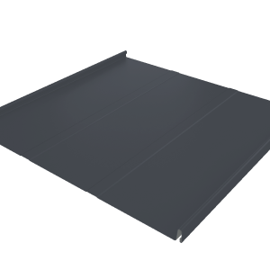 Фальц двойной стоячий Line Grand Line 0,5 Drap TX с пленкой на замках RAL 7024 мокрый асфальт