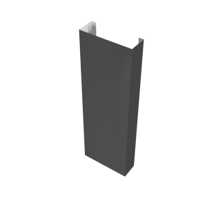 Полустолб для С20 0,5 GreenCoat Pural BT, matt с пленкой RR2H3 (RAL 7016 антрацитово-серый) (L2,5)