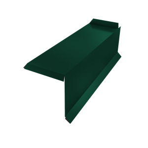Планка торцевая сегментная 20мм Правая 0,5 Satin Matt RAL 6005 зеленый мох