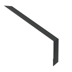 Планка карнизная для мягкой кровли 135х50 0,45 Drap RAL 7016 антрацитово-серый (2м)