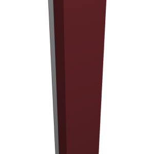 Крепежная планка нижняя Texas 0,5 Satin Matt RAL 3005 красное вино (2,5м)