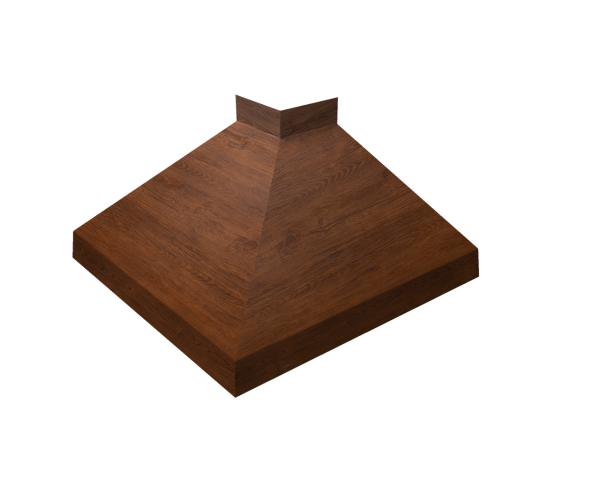 Угол отлива внешний 100 0,45 Print Premium с пленкой Golden Wood Fresh TwinColor