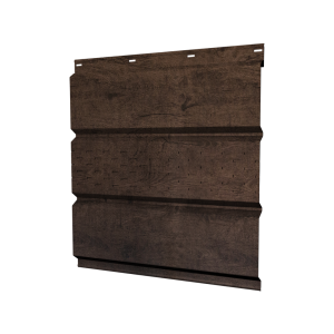 Софит металлический центральная перфорация 0,45 Print-Double Premium с пленкой Antique Wood