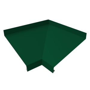 Угол отлива внутренний 100 0,5 Satin Matt TX с пленкой RAL 6005 зеленый мох