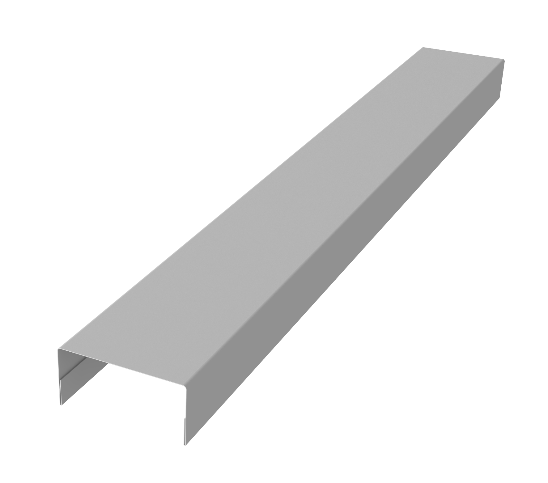 Крышка забора для горизонтального монтажа штакетника 0,45 Drap TX RAL 9003 сигнальный белый (3м)