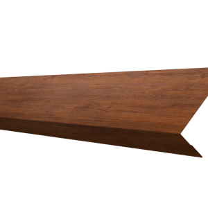 Ламель обратная 50 забора жалюзи Texas 0,45 Print Elite с пленкой Golden Wood TwinColor