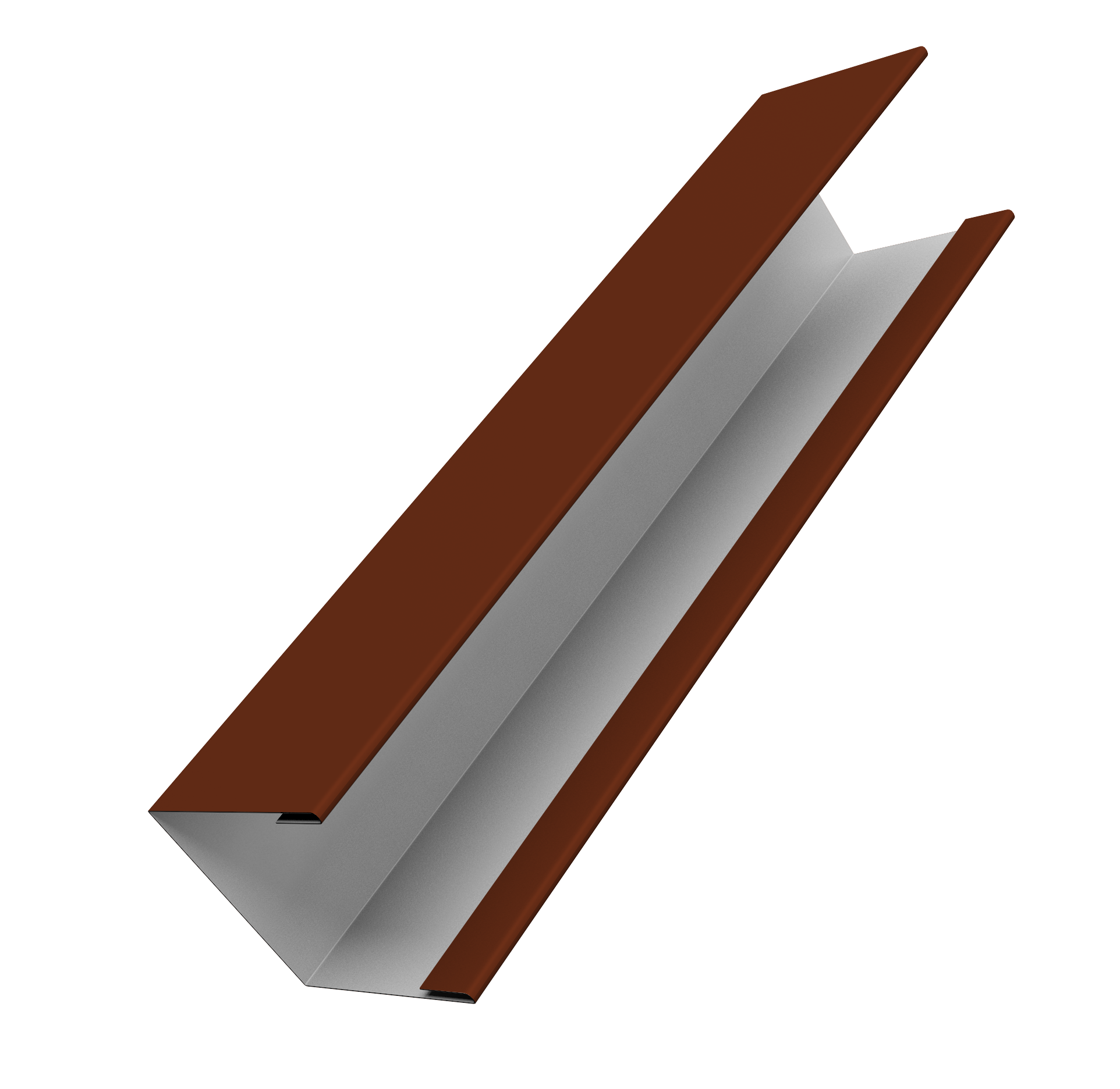 Крышка жалюзи Milan Slim 0,5 Satin RAL 3009 оксидно-красный (3м)