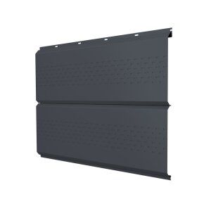 Софит ЭкоБрус new c перфорацией 0,5 PE RAL 7024 мокрый асфальт