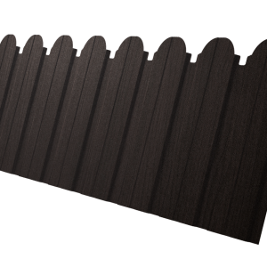 Профнастил C10B фигурный 0,45 Print Elite Coffee Wood TwinColor