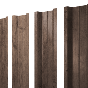 Штакетник П-образный В с прямым резом 0,45 Print Premium Almond Wood Fresh