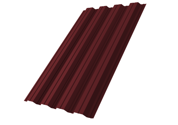 Профнастил НС44R 0,5 Satin Matt TX RAL 3005 красное вино