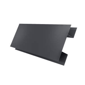 Планка H-образная Экобрус 0,5 Velur X RAL 7024 мокрый асфальт (2м)