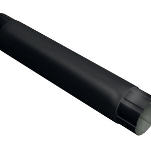 Труба круглая соединительная GL PE Matt 90 мм 1 м RAL 9005 черный