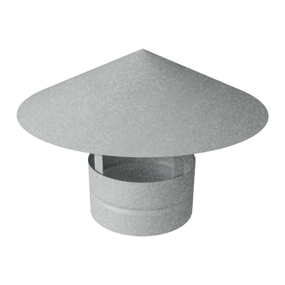 Дымник на трубу круглый d160 0,45 Zn