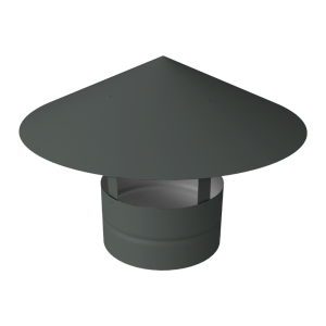 Дымник на трубу круглый d250 0,45 PE с пленкой RAL 7005 мышино-серый