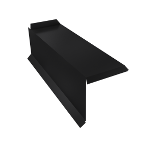 Планка торцевая сегментная 30мм Левая 0,5 Satin Matt TX RAL 9005 черный