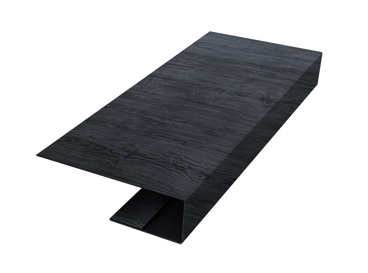 J-Профиль 12мм 0,45 Print Premium Grey Wood TwinColor (3м)