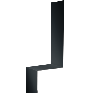 Планка примыкание боковое фальц 0,5 Drap RAL 7016 антрацитово-серый (2м)