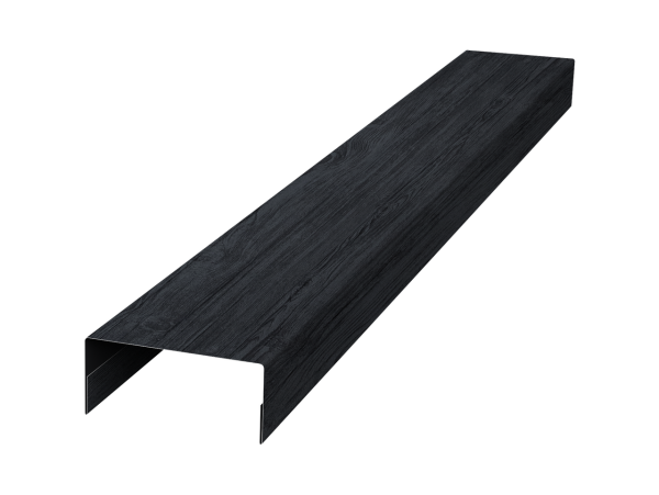 Крышка 30х15 жалюзи Texas 0,45 Print Premium Grey Wood TwinColor (2,5м)