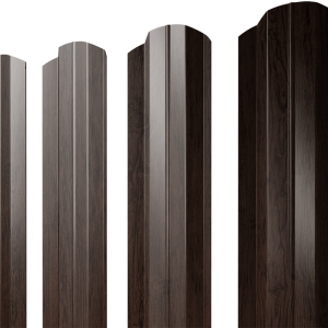 Штакетник П-образный A с прямым резом 0,45 Print-Double Premium Antique Wood