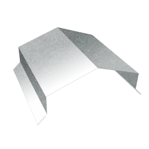Парапетная крышка угольная 150мм 0,7 Zn (2м)