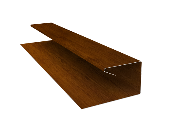 Планка П-образная завершающая сложная (КД) 0,45 Print-Double Premium Golden Wood Intense F (2м)