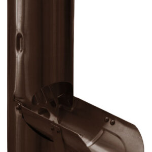 Отвод воды 90 мм RAL 8017