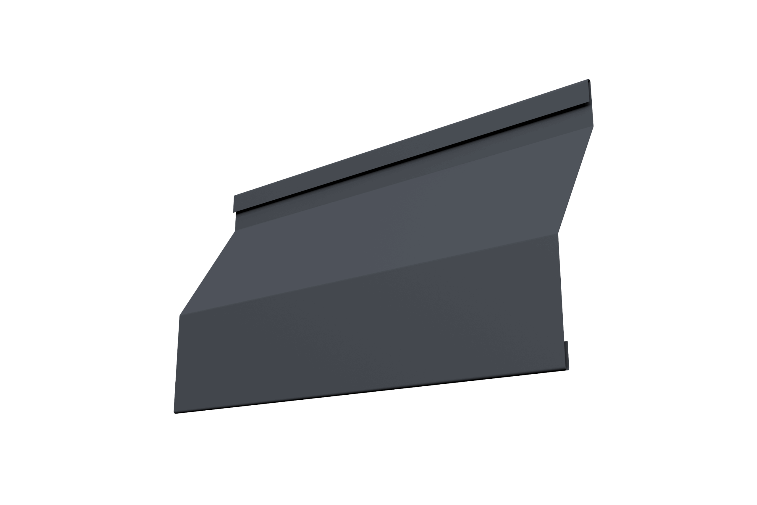 Ламель забора жалюзи Milan Slim 0,5 Atlas X с пленкой RAL 7024 мокрый асфальт