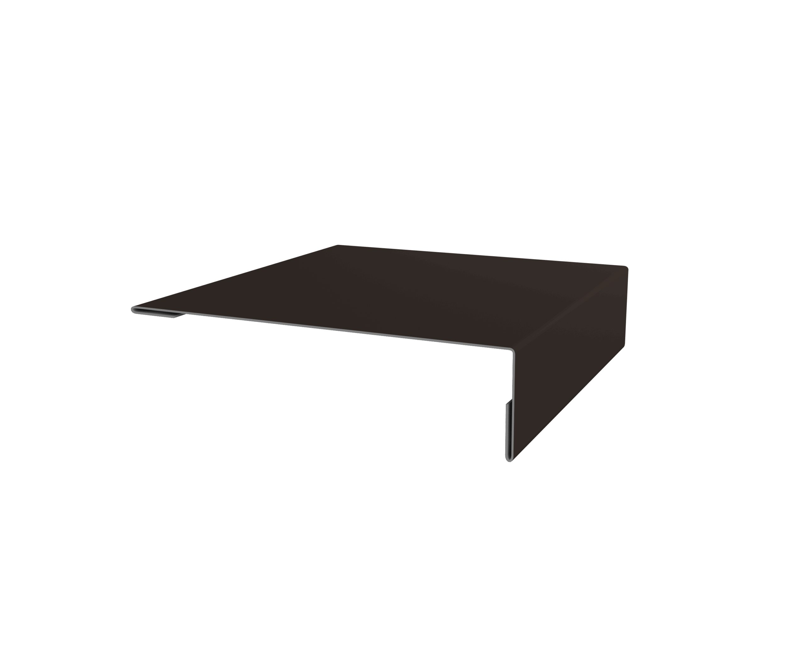 Планка мансардная 0,5 Satin Matt RR 32 темно-коричневый (3м)