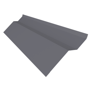 Планка примыкания внакладку Фартук S6 пристенный накладной 0,5 Satin с пленкой RAL 7004 сигнальный серый (3м)