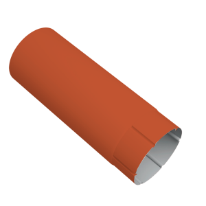 Труба круглая Vortex Project 146мм 2м RAL 8004 терракота