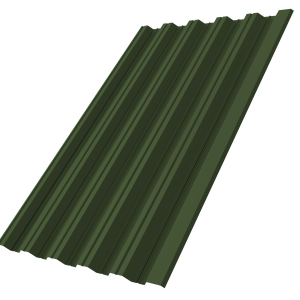 Профнастил НС35R 0,5 Satin Matt TX RAL 6020 хромовая зелень
